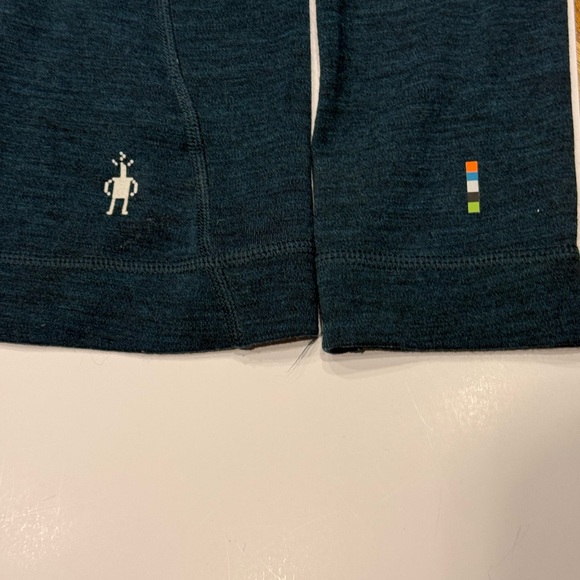 Smartwool Women's Merino 250 base layer Teal 1/4 Zip-Up Top - Picture 3 of 7